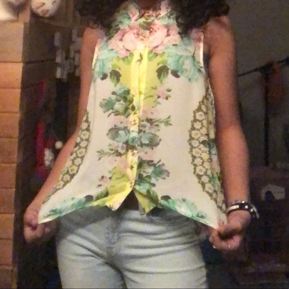 Floral Sheer Tank - Picture 4 of 8
